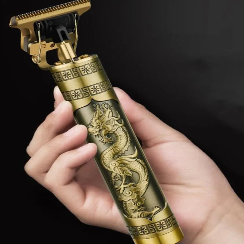 Máquina de cortar cabelo profissional bateria recarregável