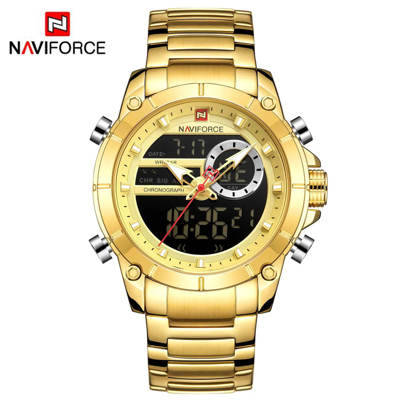 Relógio Masculino NAVIFORCE 9163 - Luxo, Esportivo e Resistente