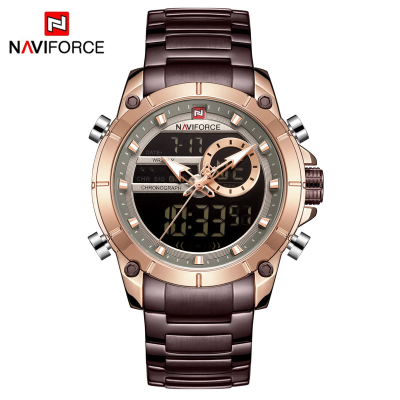 Relógio Masculino NAVIFORCE 9163 - Luxo, Esportivo e Resistente