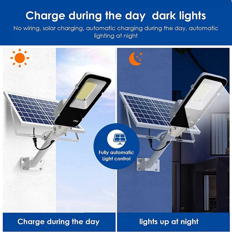 Luz solar externa de rua 350/120LED 6500K IP65 à prova d'água para garagem jardim terraço para entrada de propriedades