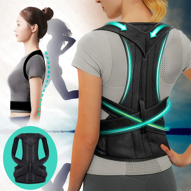 Colete Postural Premium: Suporte Lombar Ajustável e Alinhamento Perfeito da Coluna