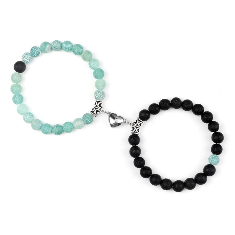 2 pçs/set Ímã Braceletes Casal Vintage - SELETO