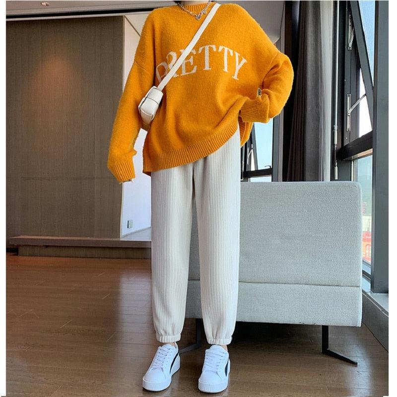 Mulheres Loose Casual Pants Slim - SELETO
