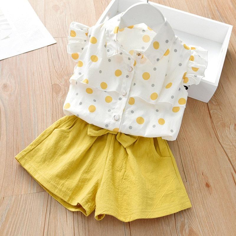 CONJUNTO INFANTIL SAIA JEANS - SELETO