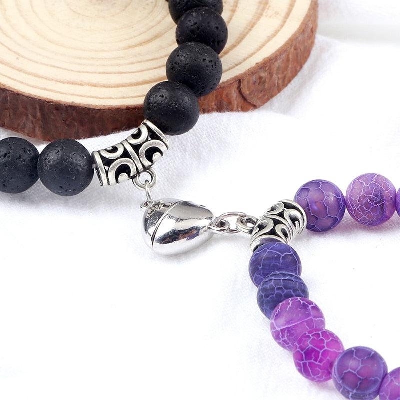 2 pçs/set Ímã Braceletes Casal Vintage - SELETO