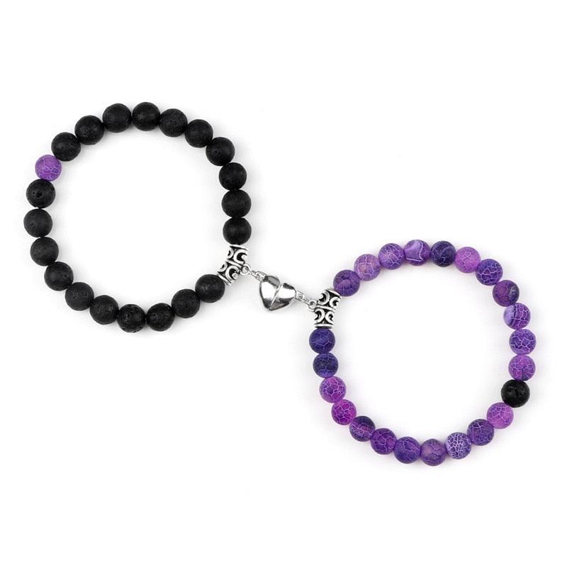 2 pçs/set Ímã Braceletes Casal Vintage - SELETO