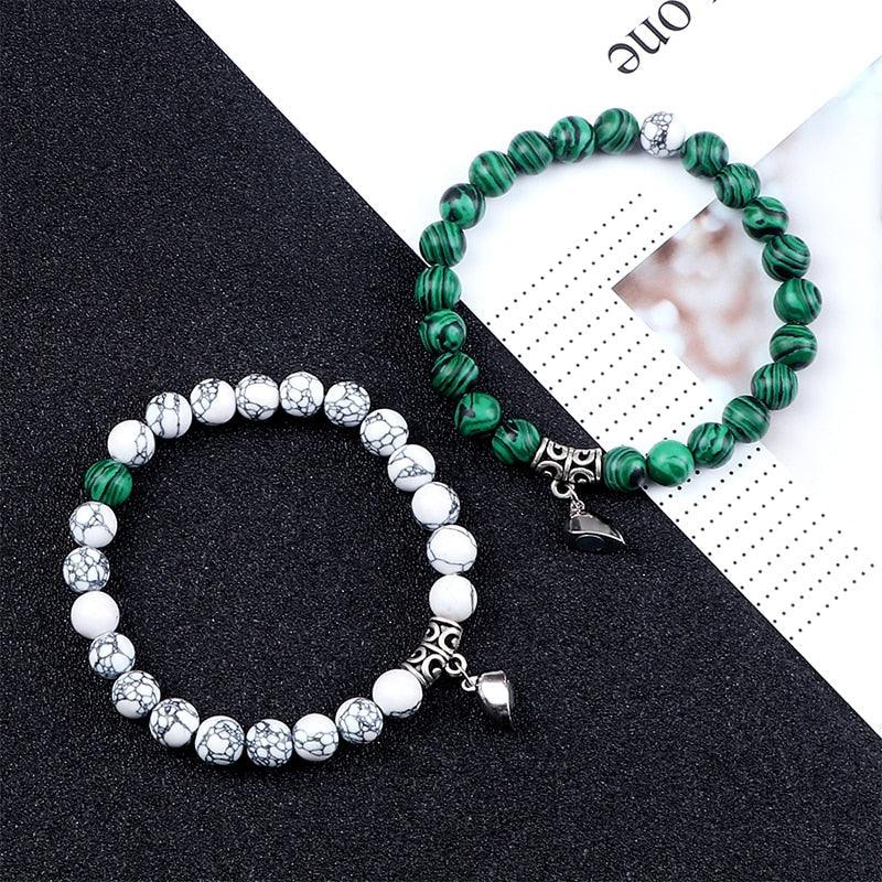 2 pçs/set Ímã Braceletes Casal Vintage - SELETO