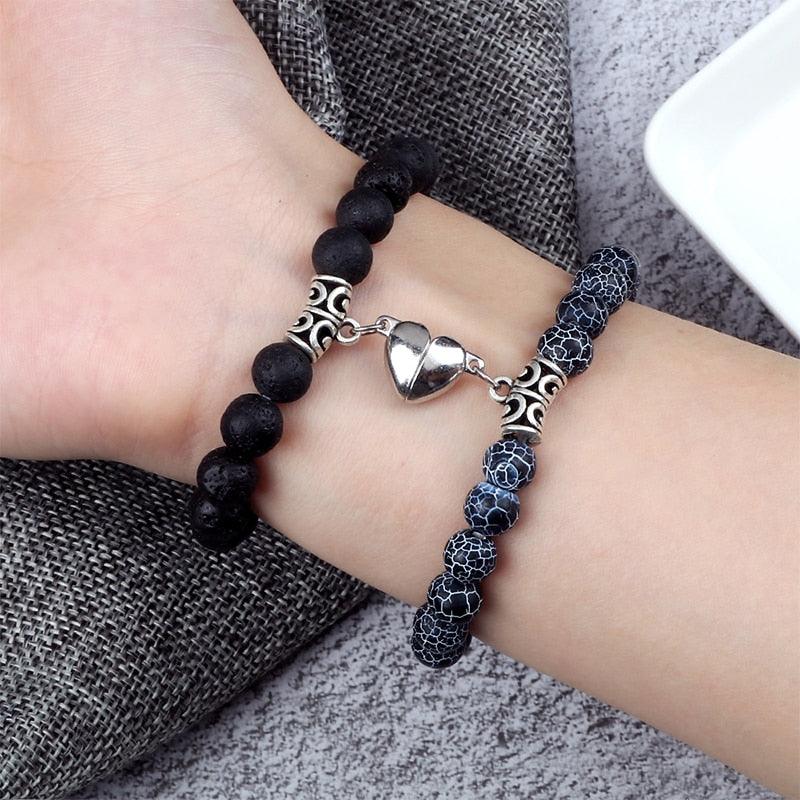2 pçs/set Ímã Braceletes Casal Vintage - SELETO