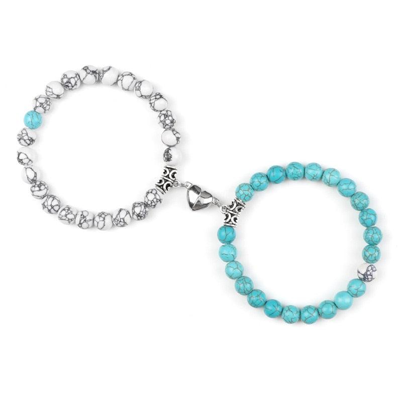 2 pçs/set Ímã Braceletes Casal Vintage - SELETO