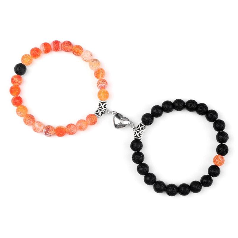 2 pçs/set Ímã Braceletes Casal Vintage - SELETO
