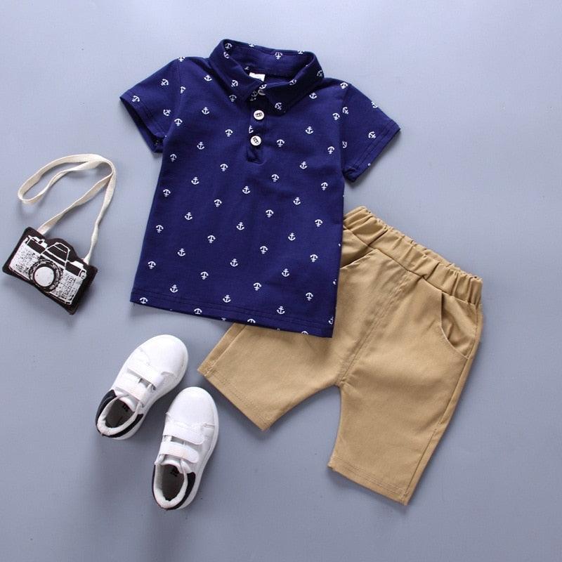 Conjunto Infantil Criança Menino Short + Camisa Polo - SELETO