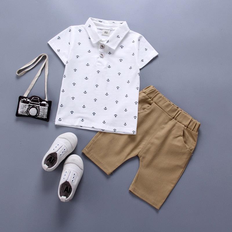 Conjunto Infantil Criança Menino Short + Camisa Polo - SELETO