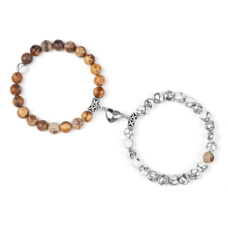 2 pçs/set Ímã Braceletes Casal Vintage - SELETO