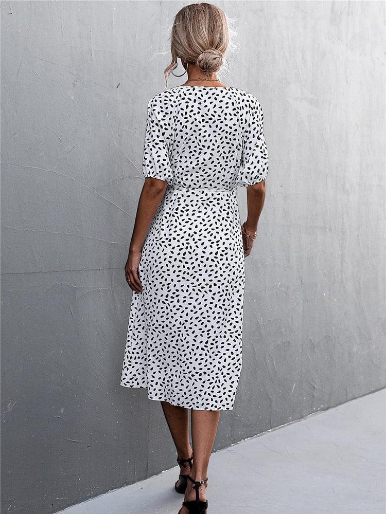 Vestido Midi com Abertura - SELETO
