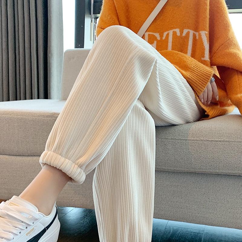 Mulheres Loose Casual Pants Slim - SELETO